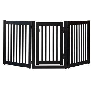32 inch Highlander Series Solid Wood Pet Gate- Amish Handcrafted Wood
