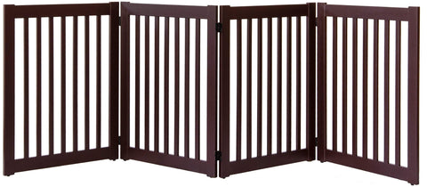 Image of 32 inch Highlander Series Solid Wood Pet Gate- Amish Handcrafted Wood