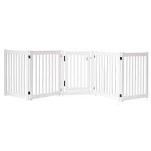 Image of 32 inch Highlander Series Solid Wood Pet Gate- Amish Handcrafted Wood