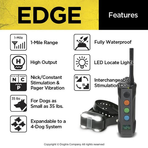 Image of Dogtra EDGE- 1 Mile Remote Trainer e-Collar System