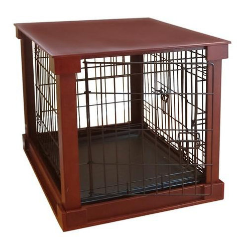 Image of Merry Products & Garden Cage with Crate Cover, Mahogany