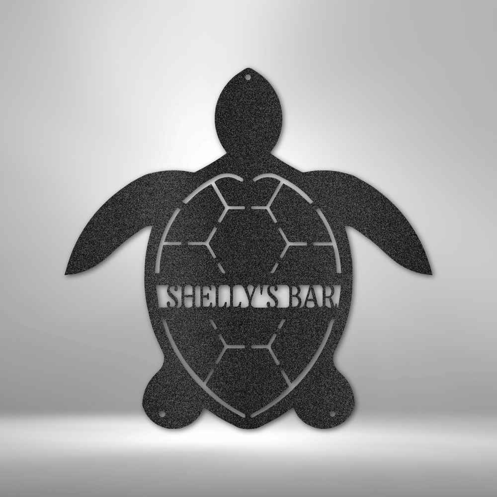 Custom Turtle Monogram - Steel Sign- Gifts For Him/Her/Mom/Dad For Garden, Home, Backyard