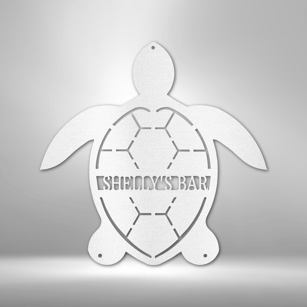 Custom Turtle Monogram - Steel Sign- Gifts For Him/Her/Mom/Dad For Garden, Home, Backyard