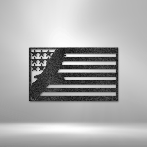 Image of Custom USA Eagle - Steel Sign- Gifts For Him/Her/Mom/Dad For Garden, Home, Backyard