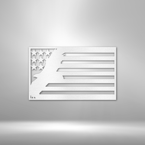 Image of Custom USA Eagle - Steel Sign- Gifts For Him/Her/Mom/Dad For Garden, Home, Backyard