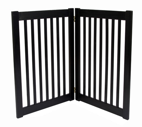 Image of 32 inch Highlander Series Solid Wood Pet Gate- Amish Handcrafted Wood