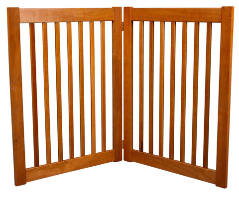 Image of 32 inch Highlander Series Solid Wood Pet Gate- Amish Handcrafted Wood