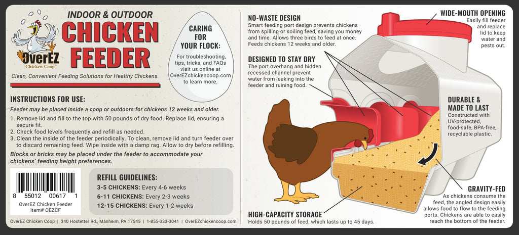 OverEZ Amish Medium Chicken Coops - Up to 10 Chickens
