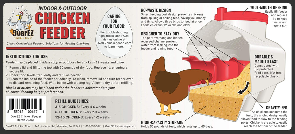 OverEZ Amish Large Chicken Coops - Up to 15 Chickens
