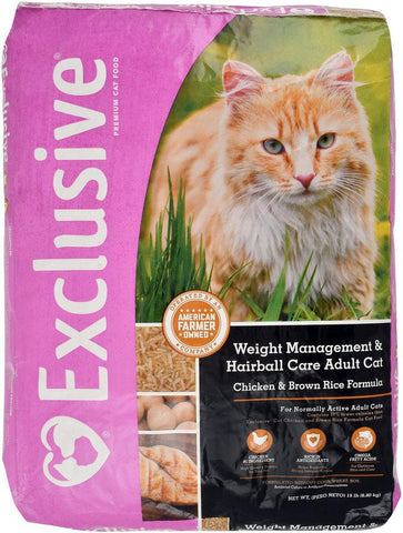 Image of Purina Exclusive Weight Management + Hairball Formula Cat Food