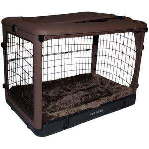 Image of Pet Gear Small 27" Steel Pet Crate with Bolster Pad