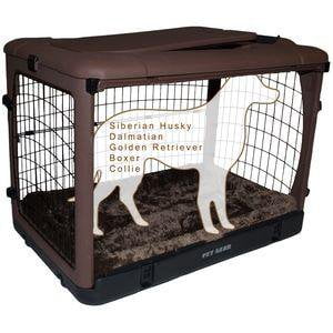 Image of Pet Gear Large 42" Steel Pet Crate with Bolster Pad