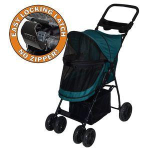 Image of Pet Gear Happy Trails NO ZIP Pet Stroller
