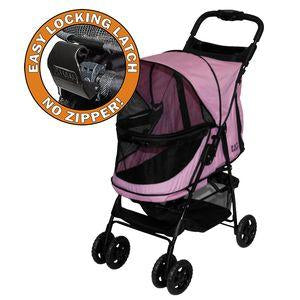 Image of Pet Gear Happy Trails NO ZIP Pet Stroller