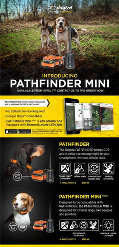 Image of Dogtra Pathfinder MINI GPS Tracking & E-Collar Remote Training System