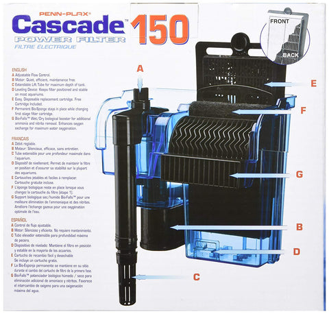 Image of Penn Plax Cascade Aquarium Filter up to 100 gallons