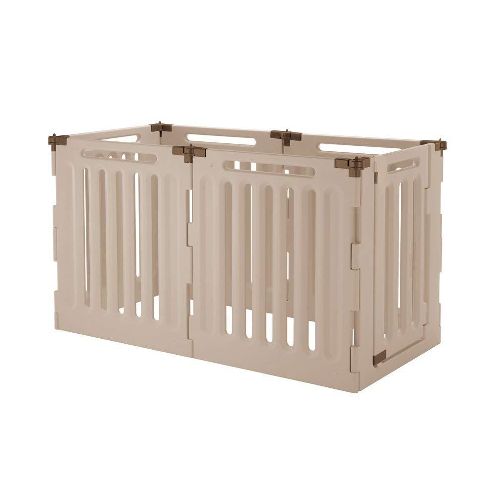 Richell Plastic Dog Pen & Convertible Pet Gate And Playpen For Outdoor/Indoor Use
