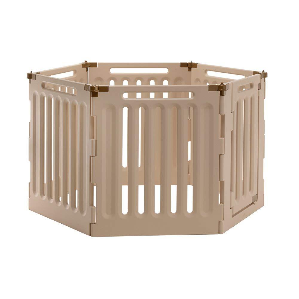 Richell Plastic Dog Pen & Convertible Pet Gate And Playpen For Outdoor/Indoor Use