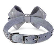 Image of Susan Lanci Designs Glitzerati Nouveau Bow 3 Row Giltmore Swarovski Crystal Collar