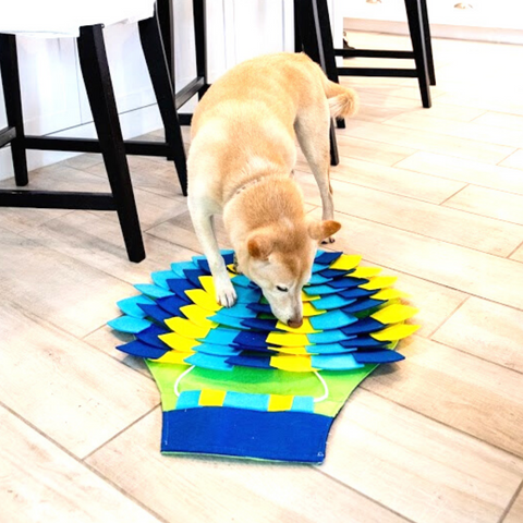 Image of Petique Snuffle Mat Puzzle Pad - Paradise Hot Air Balloon