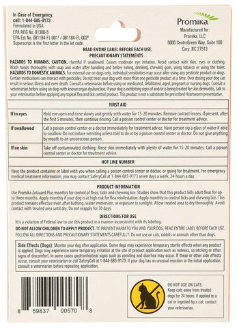 Image of ZoGuard Plus Spot-On for Dogs, 1 month supply