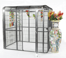 62"x62" Walk In Aviary STAINLESS-STEEL
