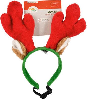 Image of Zippy Paws Christmas Antlers Headband