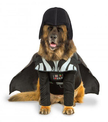 Image of Rubie's Costume Company Officially Licensed Star Wars Darth Vader Big Dog & Cat Pet Costume