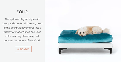 Image of Club Nine Pets Soho Milo Faux Leather Pet Bed