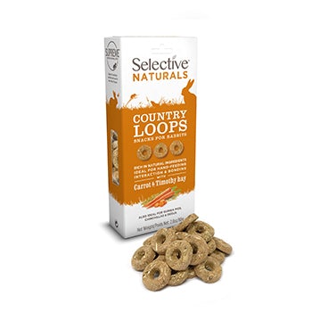 Image of Small Pet Select Premium 100% Natural Country Loops With Timothy Timothy Hay & Carrot
