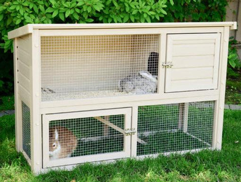 Image of New Age Farm™ & Garden EcoConcepts Columbia Rabbit Hutch in Grey