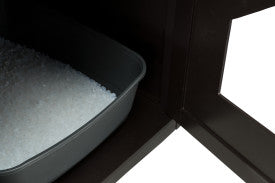 Image of Trixie Pet Standard Wood Litter Box Enclosure with Top Shelf, Brown