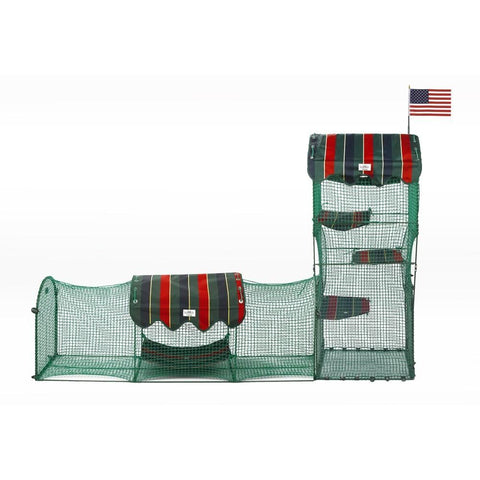 Image of Kittywalk Cat Mesh Outdoor Playpen Tower With Cat Run