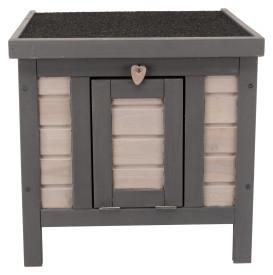Image of Trixie Pet Natura Insulated Small Cat Home, Grey/Beige