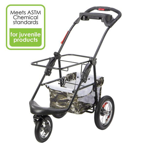 Image of Petique 5-in-1 Pet Stroller FRAME ONLY (Stainless Steel Tires)