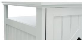 Image of Trixie Pet Standard Wood Litter Box Enclosure with Top Shelf, Gray