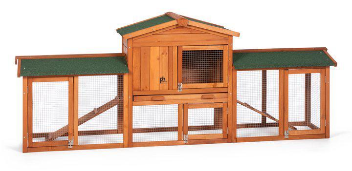 Prevue Pet Chicken Coop/Rabbit Hutch with Double-Run