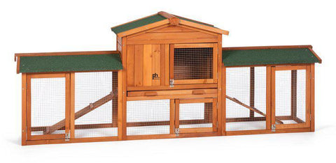 Image of Prevue Pet Chicken Coop/Rabbit Hutch with Double-Run