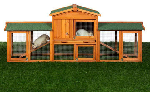 Image of Prevue Pet Chicken Coop/Rabbit Hutch with Double-Run