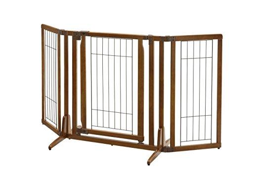 Freestanding Dog Pet Gate With Door - Richell Premium Plus