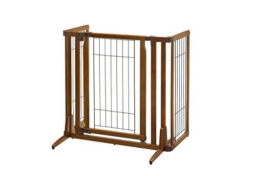 Freestanding Dog Pet Gate With Door - Richell Premium Plus