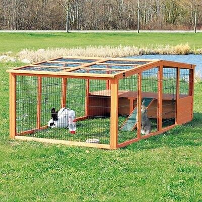 Image of Trixie Pet Natura Rabbit Small Animal Outdoor Run with Covered Top- XL
