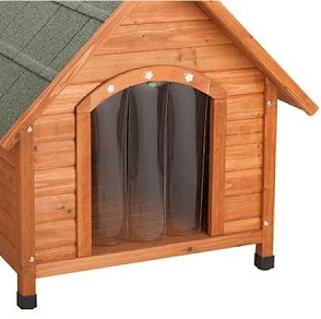 Image of Ware Premium A-Frame Dog House With Vinyl Door Flap Kit