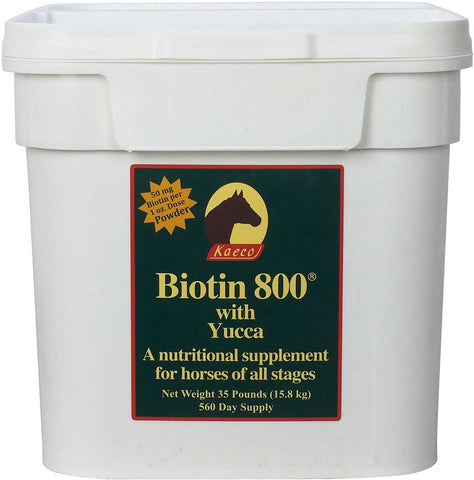 Biotin 800 with Yucca Nutritional Hoof Supplement for Horses Powder