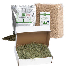 Small Pet Select Premium Small Animal Starter Care Bundle-  10 lb. box of Premium Variety Hay + 5 lb. bag Premium Food Pellets + 56 L Bedding
