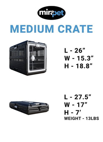 Image of Mirapet Collapsible Pet Crate Travel Bundle