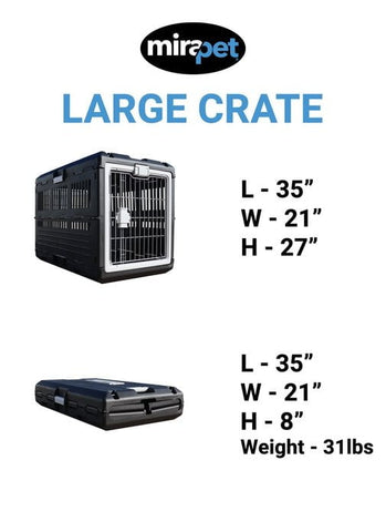 Mirapet Collapsible Pet Crate Travel Set