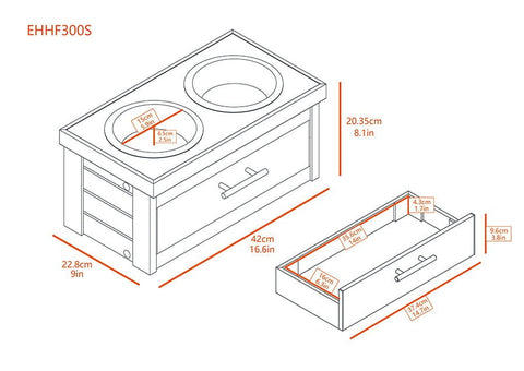 Image of New Age Pet® Piedmont Raised Pet Diner