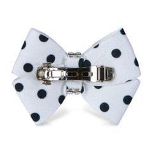Susan Lanci Designs Polka Dot Nouveau Bow Hair Bow-Single Black & White Polka Dot