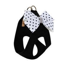 Susan Lanci Designs Polka Dot Nouveau Bow Step in Harness Black